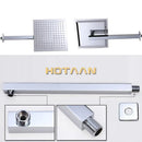 GobekUsa 12 Inch Stainless Steel Rain Shower Head with Arm - Water Saving Top Shower