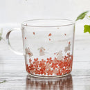 GobekUsa Killer Whale Glass Coffee Mug 350ml: Cute Polar Bear Tea Cup Heat Resistant Glass Beer Mug