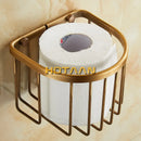 GobekUsa Antique Brass Toilet Paper Holder Mounted Roll Tissue Box - YT-1392