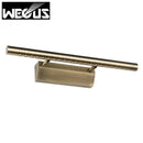 GobekUsa Copper Bathroom Mirror Light 5W 7W LED Vanity Lamp 400mm 500mm