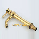 GobekUsa Gold Bathroom Faucet | Modern Basin Tap with High Arc Design