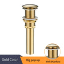 GobekUsa Brass Black Vessel Sink Pop Up Drain Stopper With Overflow – HJ-0618H