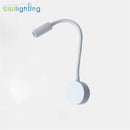 GobekUsa Dimmable LED Wall Sconce Lamp for Bedroom, Living Room, Kids Room - 3W Adjustable Gooseneck Reading Light