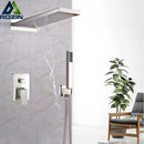 GobekUsa Golden Shower Faucet with Wall Mount for 3-ways Control and Plastic Handshower