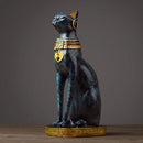 GobekUsa Egyptian Cat Resin Craft Home Decor Deity Figurine for Table Ornaments
