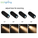 GobekUsa Adjustable Beam Angle Rail Track Spotlight for Clothing Shoes Shop Galleries