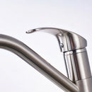 GobekUsa Brushed Nickel Kitchen Sink Faucet with Water Purification: 360° Rotation Deck Mounted Mixer Tap