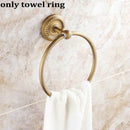 GobekUsa Copper Bathroom Accessories Set: Towel Rack, Bar, Cup Holder, Paper Holder, Cloth Hook