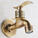 GobekUsa Antique Brass Wall Mount Bathroom Faucet