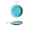 GobekUsa Ice Cracking Glaze Ceramic Tableware Set - Blue Color