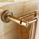 GobekUsa Antique Brass Double Towel Bar/Towel Holder - Solid Aluminium - Bathroom Accessory