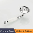 GobekUsa Antique Brass Hand Held Shower with Luxury Ceramics - Round Rainfall Faucet