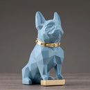GobekUsa Dog Statue Resin Decor Modern Art Animal Sculpture Figurine Garden Home Ornaments