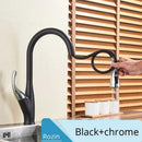 GobekUsa Black Kitchen Faucet Pull Out Mixer with Single Handle and Stream Spray