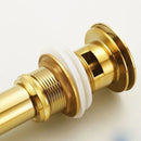 GobekUsa Gold Finish Solid Brass Bathroom Sink Pop Up Drain