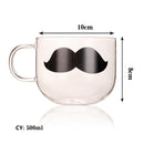 GobekUsa Killer Whale Glass Coffee Mug 350ml: Cute Polar Bear Tea Cup Heat Resistant Glass Beer Mug
