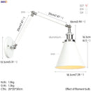 GobekUsa Industrial Retro LED Wall Sconce Adjustable Loft Style Edison Wall Lights Fixtures