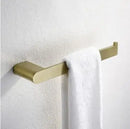 GobekUsa Brushed Gold Bathroom Hardware Set: Towel Rack, Paper Holder, Toilet Brush Holder, Hooks