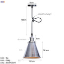 GobekUsa Gold Retro Edison LED Pendant Lights for Dinning Living Room Industrial Decor