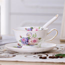 GobekUsa Elegant Ceramic Tea Cup Set 200ml British Porcelain Coffee Cup