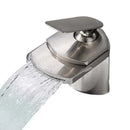 GobekUsa Golden Brass Waterfall Vessel Sink Faucet - Chrome Bathroom Vanity Tap