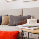 GobekUsa Corduroy Flocking Velvet Pillow Cover 40x60cm