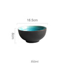 GobekUsa Ice Cracking Glaze Ceramic Tableware Set - Blue Color