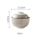GobekUsa Japanese Style Ceramic Soup Bowl - Eco-Friendly Under Glazed Tureen