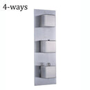GobekUsa Brushed Nickel Thermostatic Mixer Valve for Three Handle Shower Control