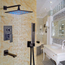 GobekUsa LED Rainfall Shower Set with Handheld Spray and Tub Spout