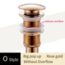 GobekUsa Brass Bathroom Sink Pop Up Drain for Lavatory Basin - HJ-0618F