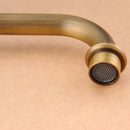 GobekUsa Antique Brass Double Cross Handle Basin Faucet - 360 Degree Swivel Spout