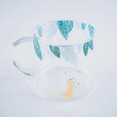 GobekUsa Killer Whale Glass Coffee Mug 350ml: Cute Polar Bear Tea Cup Heat Resistant Glass Beer Mug