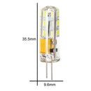 GobekUsa G4 LED Spotlight Bulb 2W Crystal Lamp 12V 3014 SMD - Pack of 20