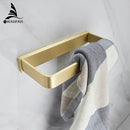 GobekUsa Gold Bath Hardware Set: Towel Ring, Toilet Brush Holder - WF-552200