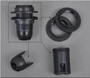 GobekUsa E27 Lamp Bulb Holder Fitting, Black/White, 110v-220v Lighting Accessory