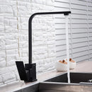 GobekUsa Kitchen Faucet: Brushed Gold/Nickle/Black Hot Cold Mixer Crane Water Tap