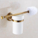 GobekUsa Copper Bathroom Accessories Set: Towel Rack, Bar, Cup Holder, Paper Holder, Cloth Hook