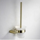 GobekUsa Brushed Gold Bathroom Hardware Set: Towel Rack, Paper Holder, Toilet Brush Holder, Hooks