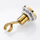 GobekUsa Black Brass Swivel Handheld Shower Mount Bracket Holder - Bathroom Accessory