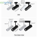 GobekUsa Adjustable Focus Industrial Black Track Spotlights