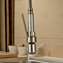 GobekUsa Brushed Nickel LED Color Changing Kitchen Faucet Spray Head