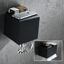GobekUsa Aluminum Black Bathroom Tissue Holder Wall-Mounted Toilet Paper Rack Stand