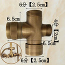 GobekUsa Antique Brass Shower Set: 8" Rain Head, Hand Shower, Hose, Angle Valve, Bracket