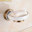 GobekUsa Brass Soap Holder with Ceramic Dish, Bathroom Soap Basket