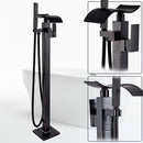 GobekUsa Black Bronze Bathtub Mixer Faucet | Single Handle Waterfall Tub Fixture