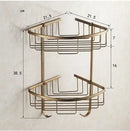GobekUsa Copper Carved Bathroom Accessories Set: Towel Shelf, Towel Bar, Paper Holder, Cloth Hook
