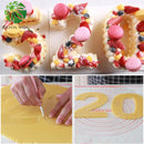 GobekUsa Acrylic Cake Decorating Cutter Stencil Set for Sugar Fondant Decoration