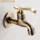 GobekUsa Antique Brass Wall Mount Bathroom Faucet