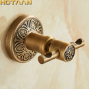 GobekUsa Antique Brass Robe Hook, Wall Mounted Bathroom Accessories